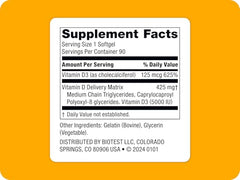 Biotest D Fix softgels close-up highlighting high-absorption formula for better uptake