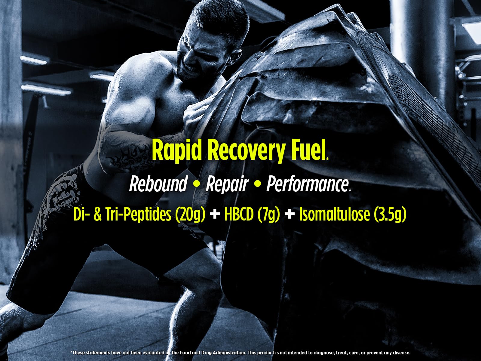 Biotest MAG-10 serving scoop beside glass for a post-workout ritual.