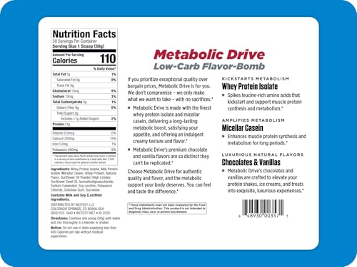 Biotest Metabolic Drive Protein vanilla scoop dissolving, smooth texture boosts protein intake.