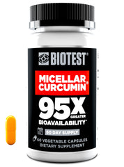 Biotest Micellar Curcumin bottle closeup highlights premium delivery and convenience