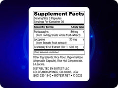 Biotest P-Well capsules with cranberry extract signaling urinary health benefits