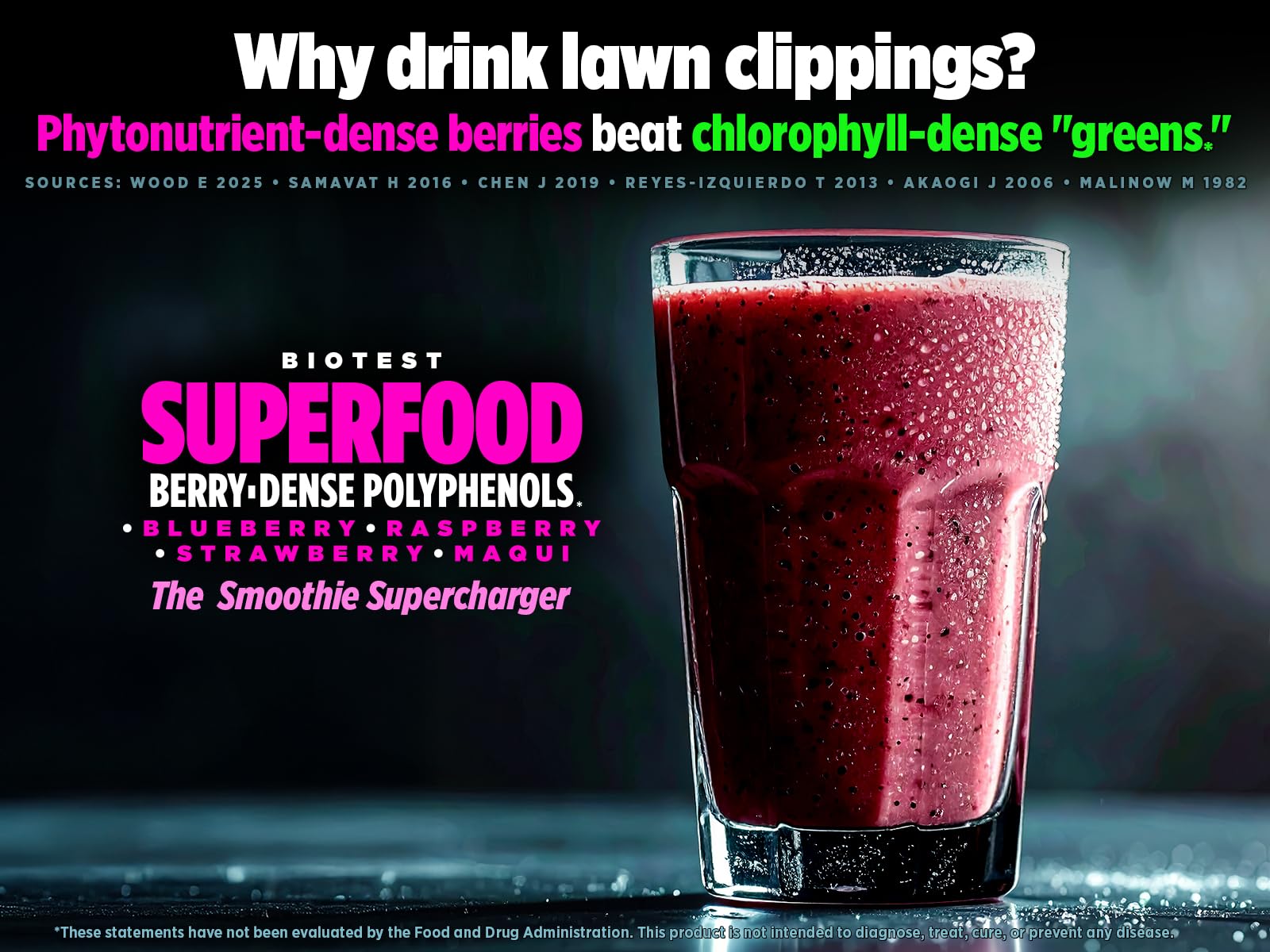 Biotest Superfood strawberry powder ideal for yogurt or shakes