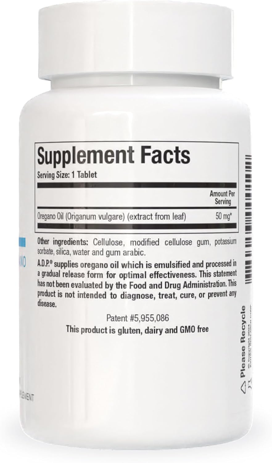 Biotics Research A.D.P. gluten-free label on the bottle