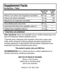 Biotics Research Bio C Plus 1000 with citrus bioflavonoids emphasizing enhanced antioxidant profile.