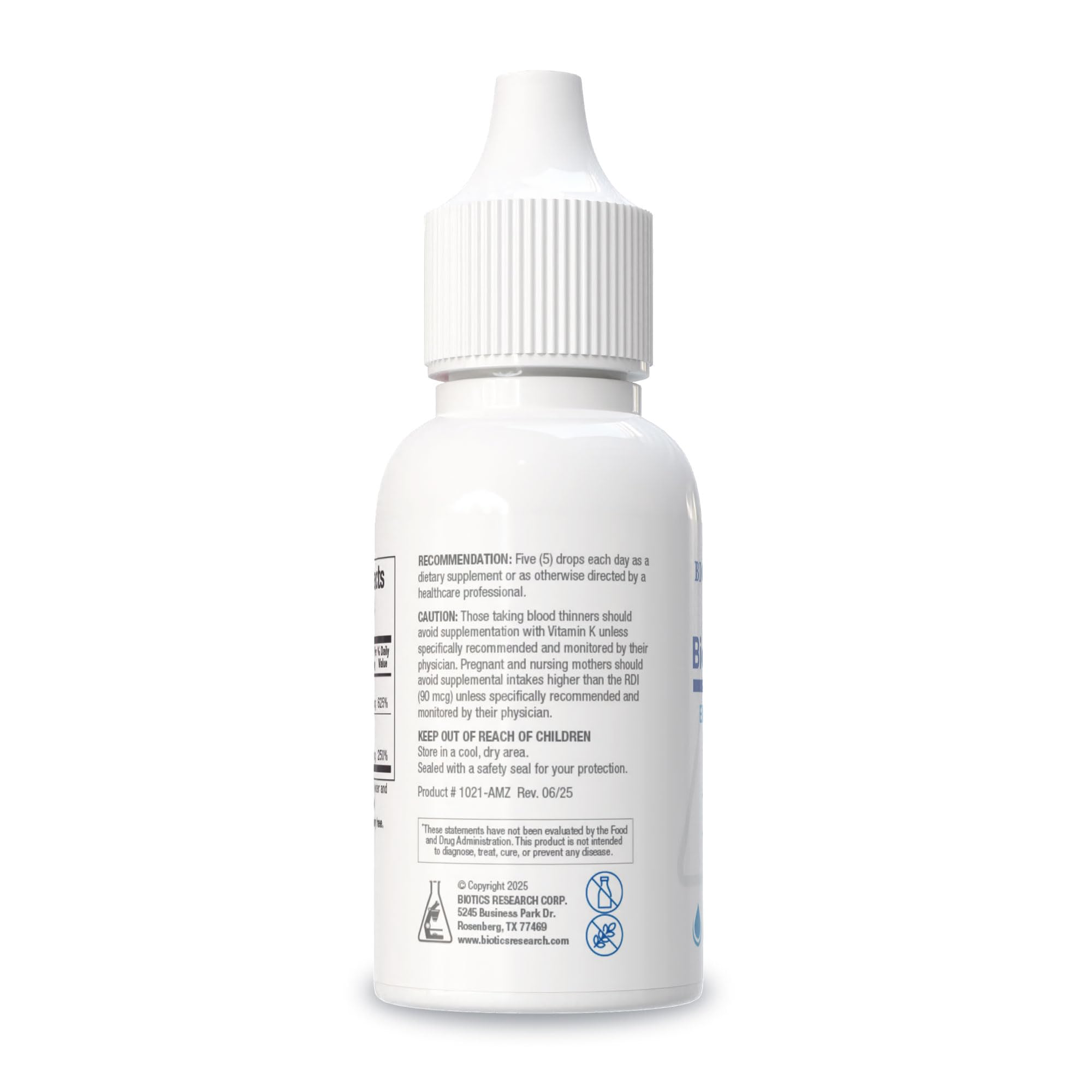 Bio-DK-Mulsion dropper close-up highlights emulsified drops for better absorption.