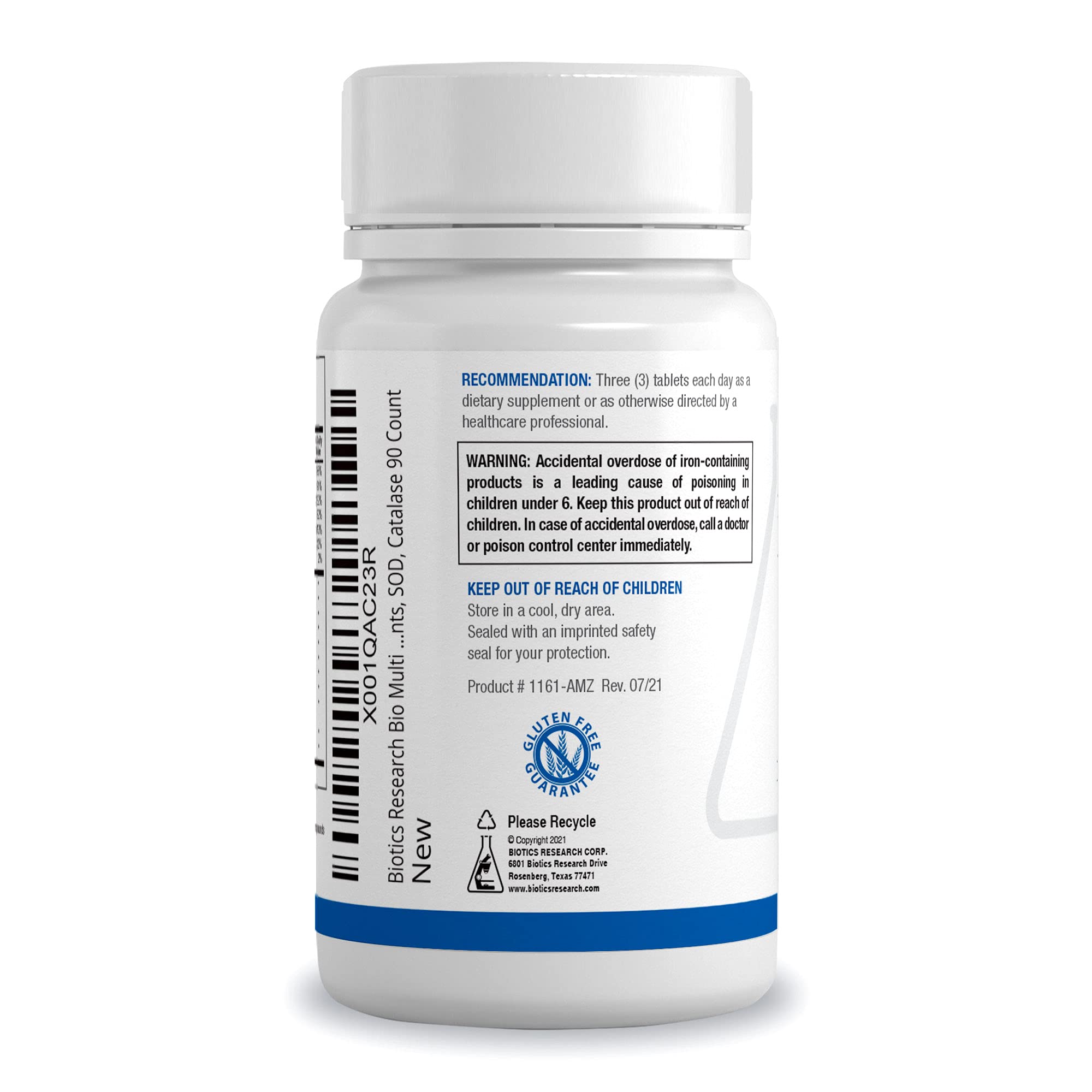 Bio-Multi Plus front label showing whole-food nutrients for balanced daily support