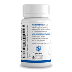 BioProtect Plus label closeup showing branding and ingredient highlights for immune-friendly nutrition.