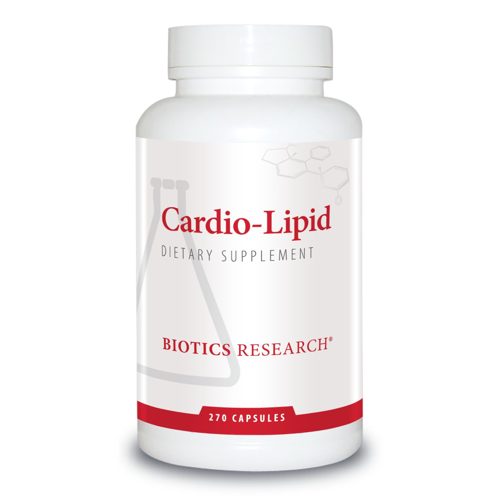 Biotics Research Cardio-Lipid bottle shown, suggesting cardiovascular support possibilities.