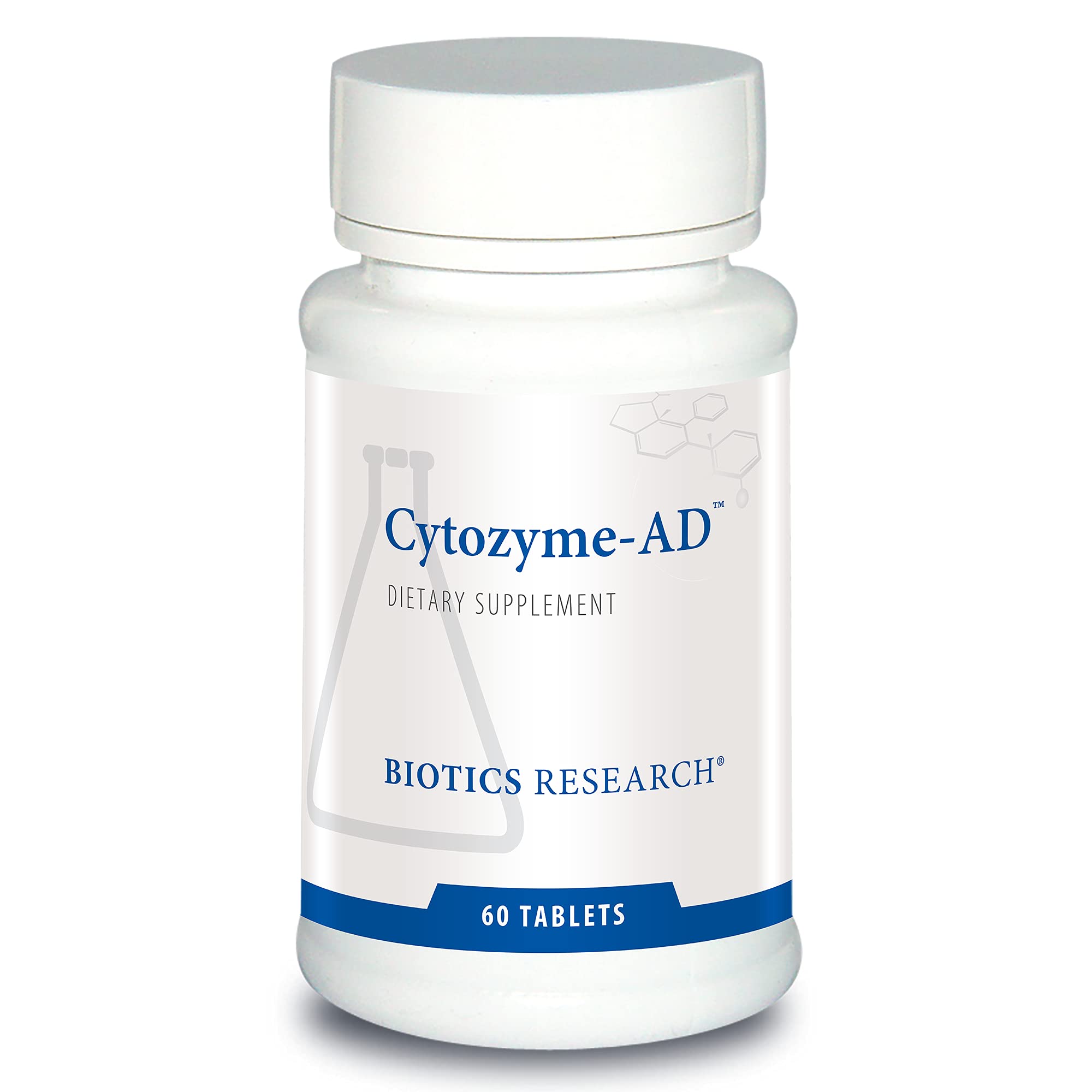 BIOTICS RESEARCH Cytozyme AD bottle and label showing energy support