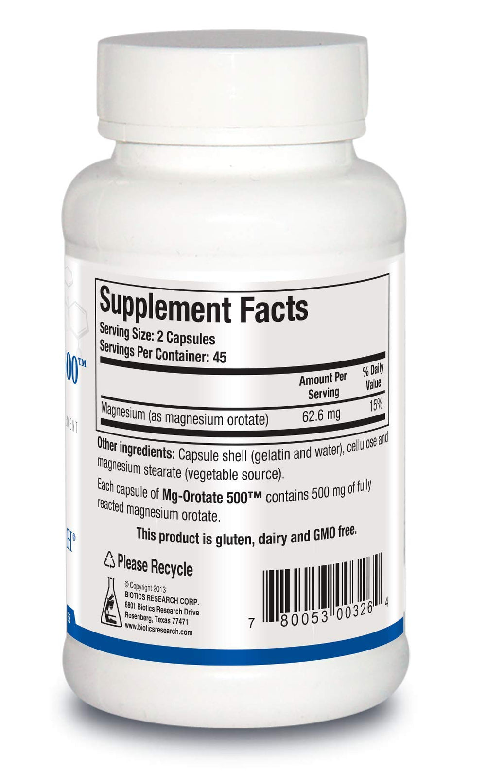 Biotics Research Mg Orotate capsules prepared to support sleep with a calm backdrop.