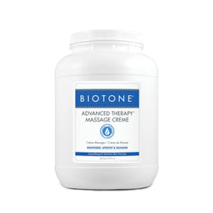 Biotone Advanced Therapy Creme glide for smooth massage sessions without residue.