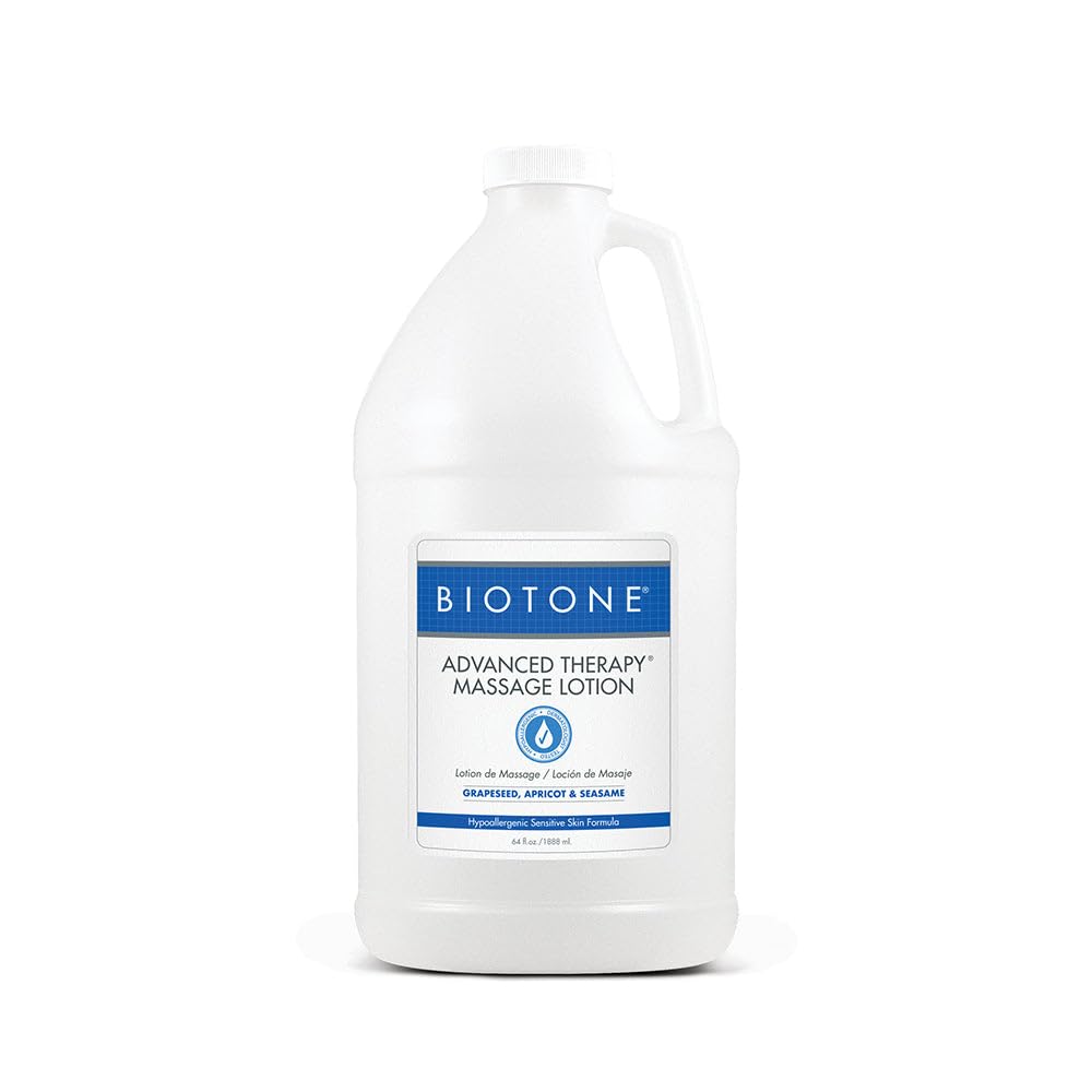 BIOTONE Advanced Therapy Lotion absorption showing quick non-greasy finish for clients