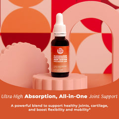 BIOTOPLEVEL liquid MSM bottle highlights anti-inflammatory care with easy dosing.