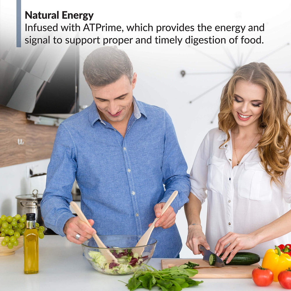 BioTrust AbsorbMax bottle on kitchen counter ready with meals