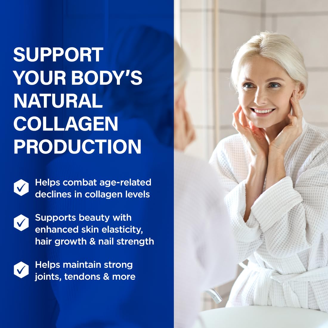 BioTrust Ageless Collagen Booster capsules for easy daily use supporting hair and nails