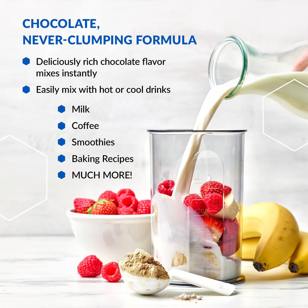 BioTrust Ageless Multi Collagen kitchen setup shows flavor options