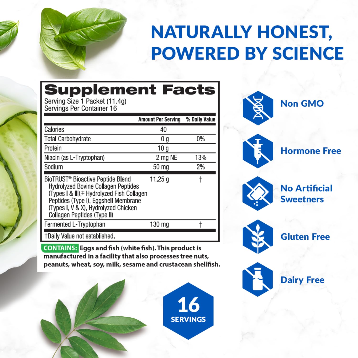 BioTrust Ageless Multi Collagen powder with eggshell membrane and chicken sources