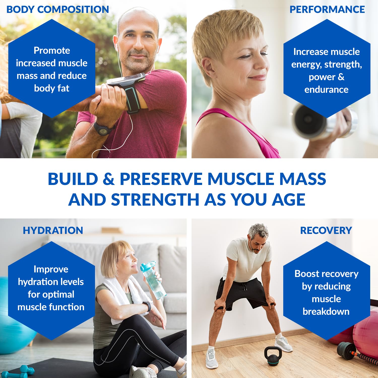 Mixing BioTrust Ageless Muscle with water or juice for quick consumption.
