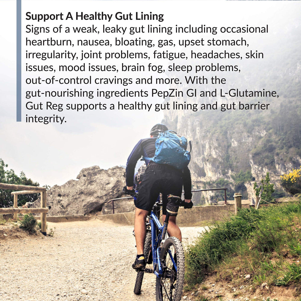 BioTrust Gut Reg capsules arranged for daily digestion support.