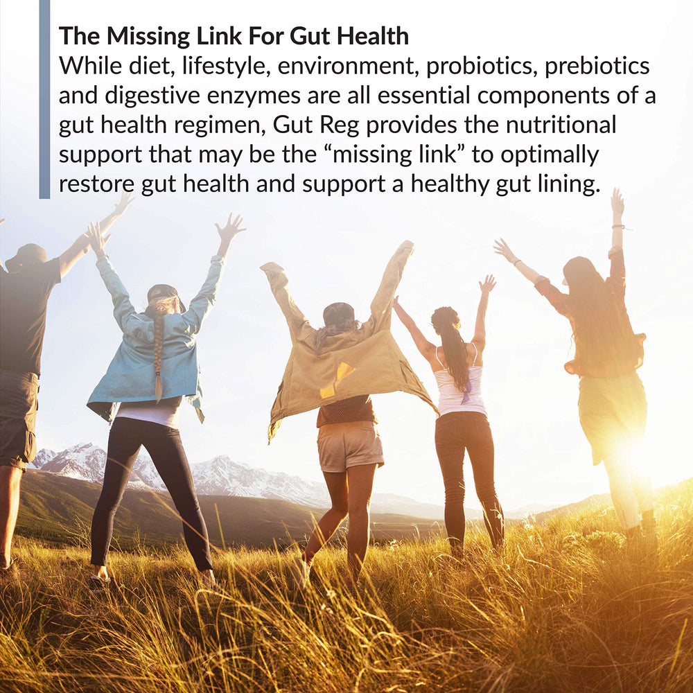 BioTrust Gut Reg GMP-certified facility seal indicating quality.