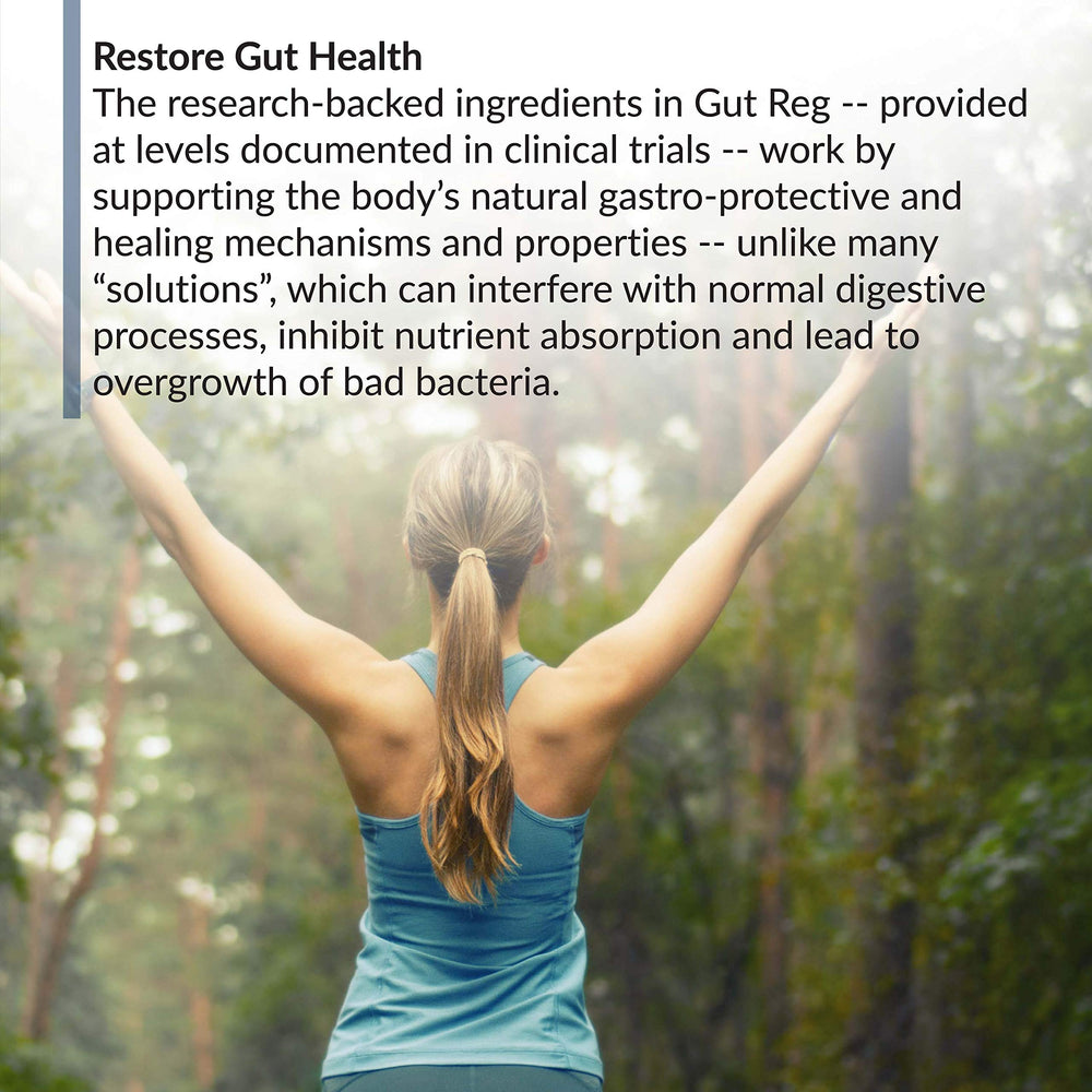 BioTrust Gut Reg PepZin GI and L-Glutamine components shown.