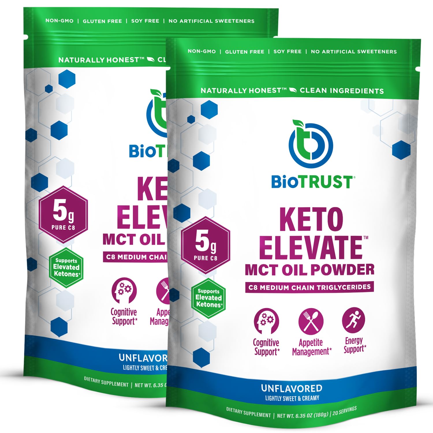 BioTrust Keto Elevate bottle pour for a quick energy boost.