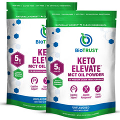 BioTrust Keto Elevate bottle pour for a quick energy boost.