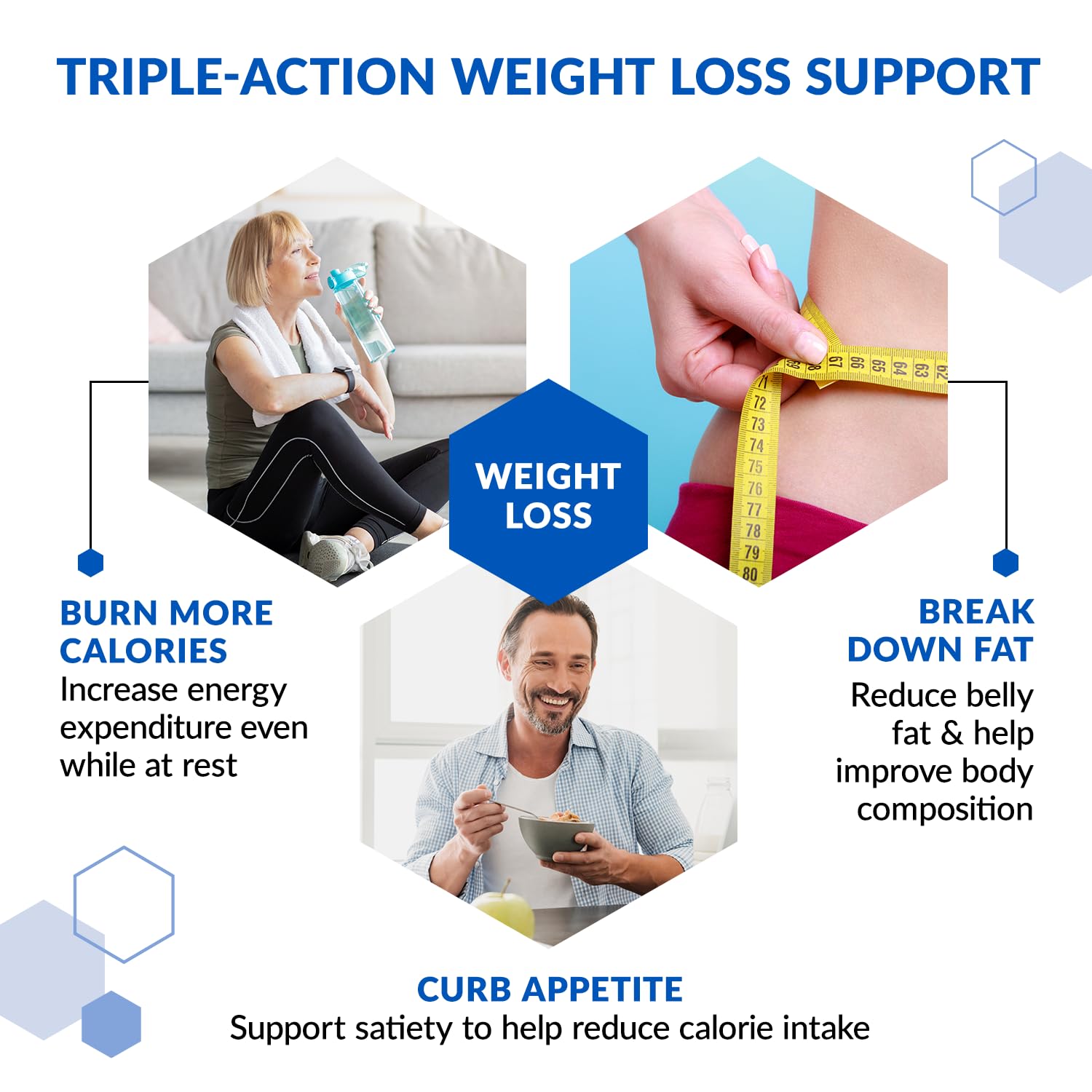 BioTrust MetaboBoost capsules close-up highlights easy-to-swallow tablets.