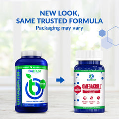 BioTrust OmegaKrill softgels-closeup showcases small daily pills for easy dosing.