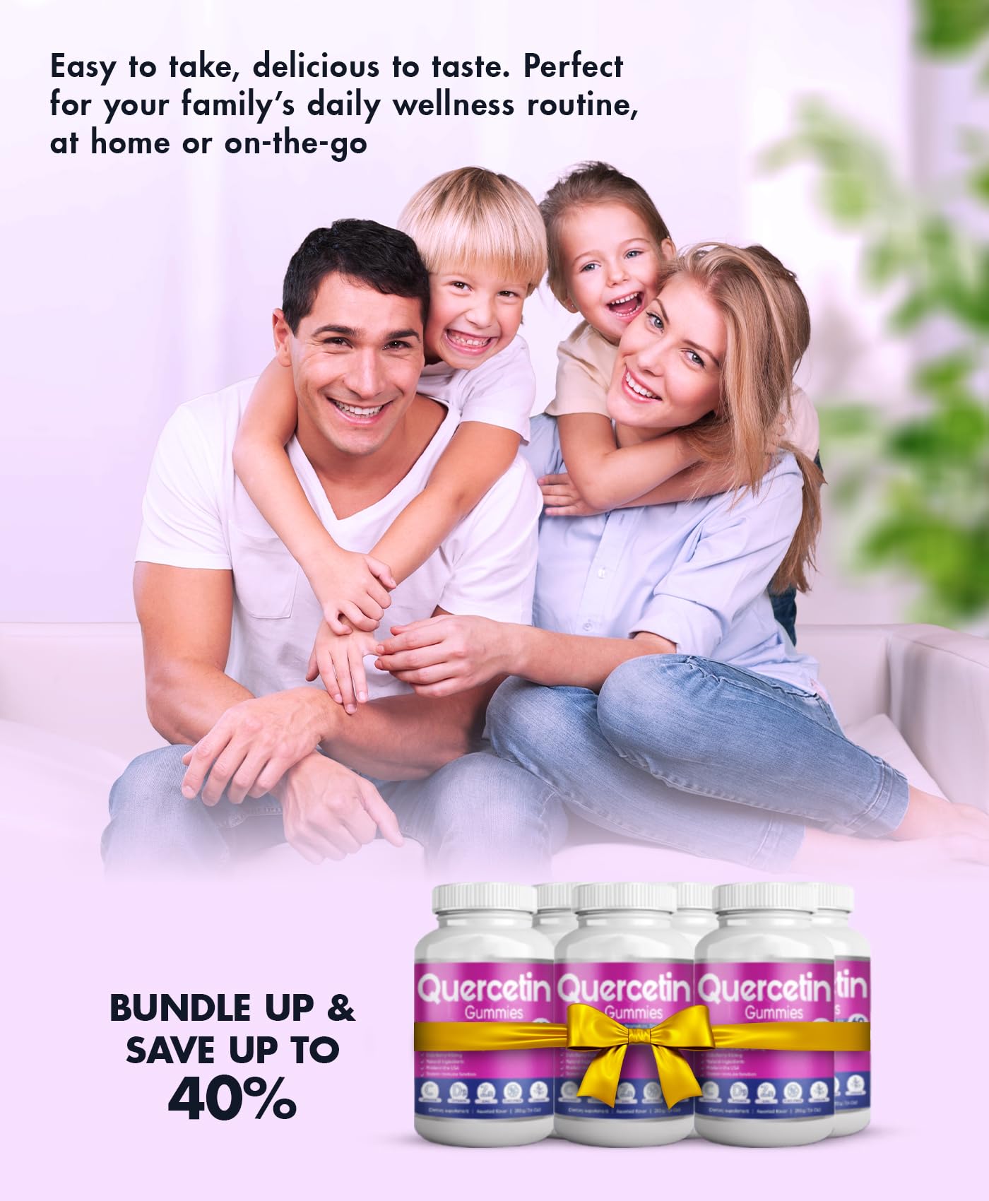 BIO VITALICA Quercetin Gummies daily-dose shot glass suggests easy two-gummy routine.