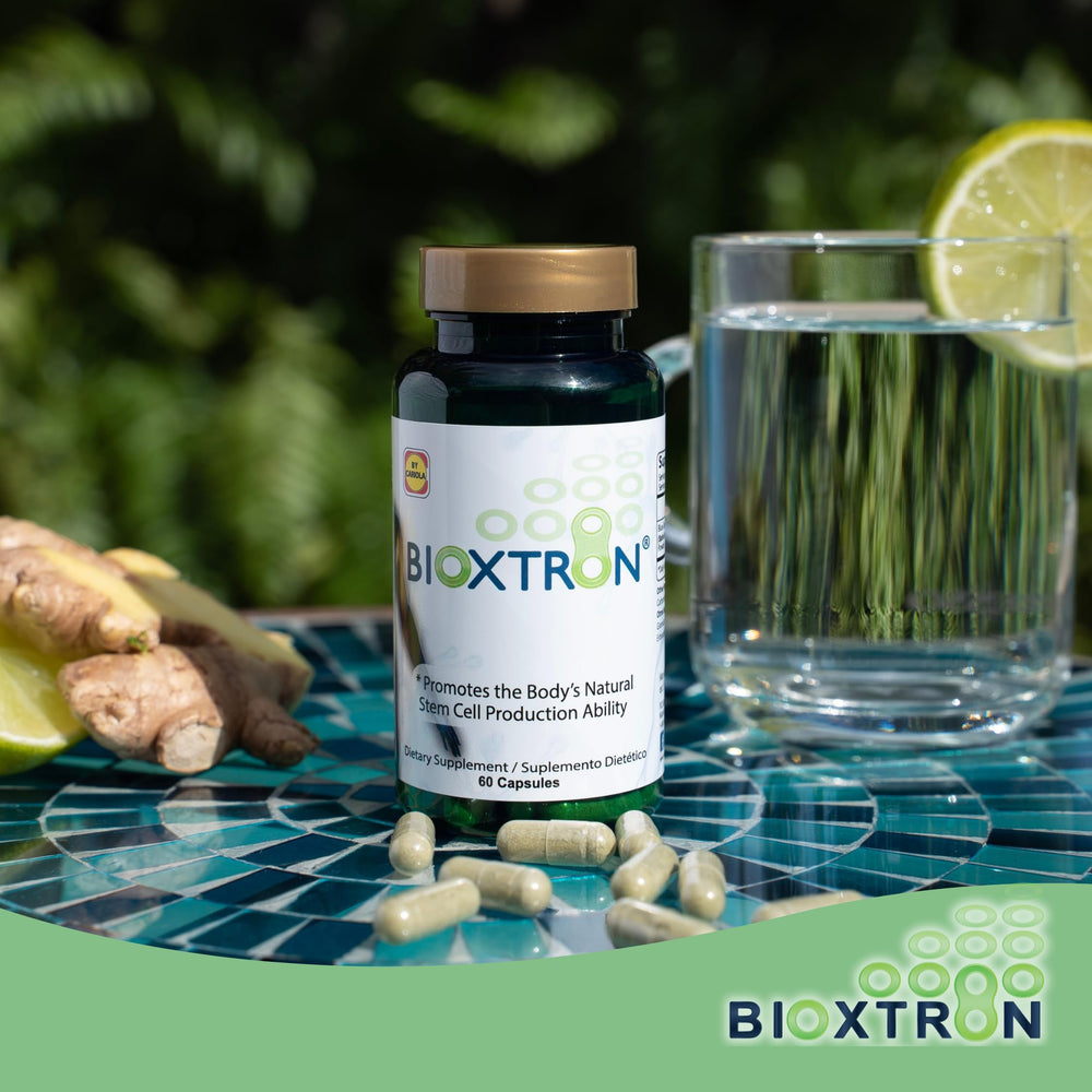 Bioxtron serving with meal plate implies clean daily formula.