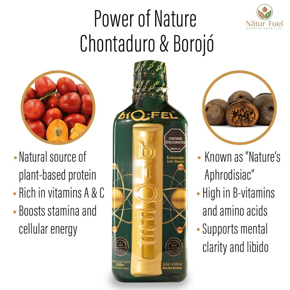 BIQ-FEL plant-based energy formula emphasizes natural ingredients for sustainable support.