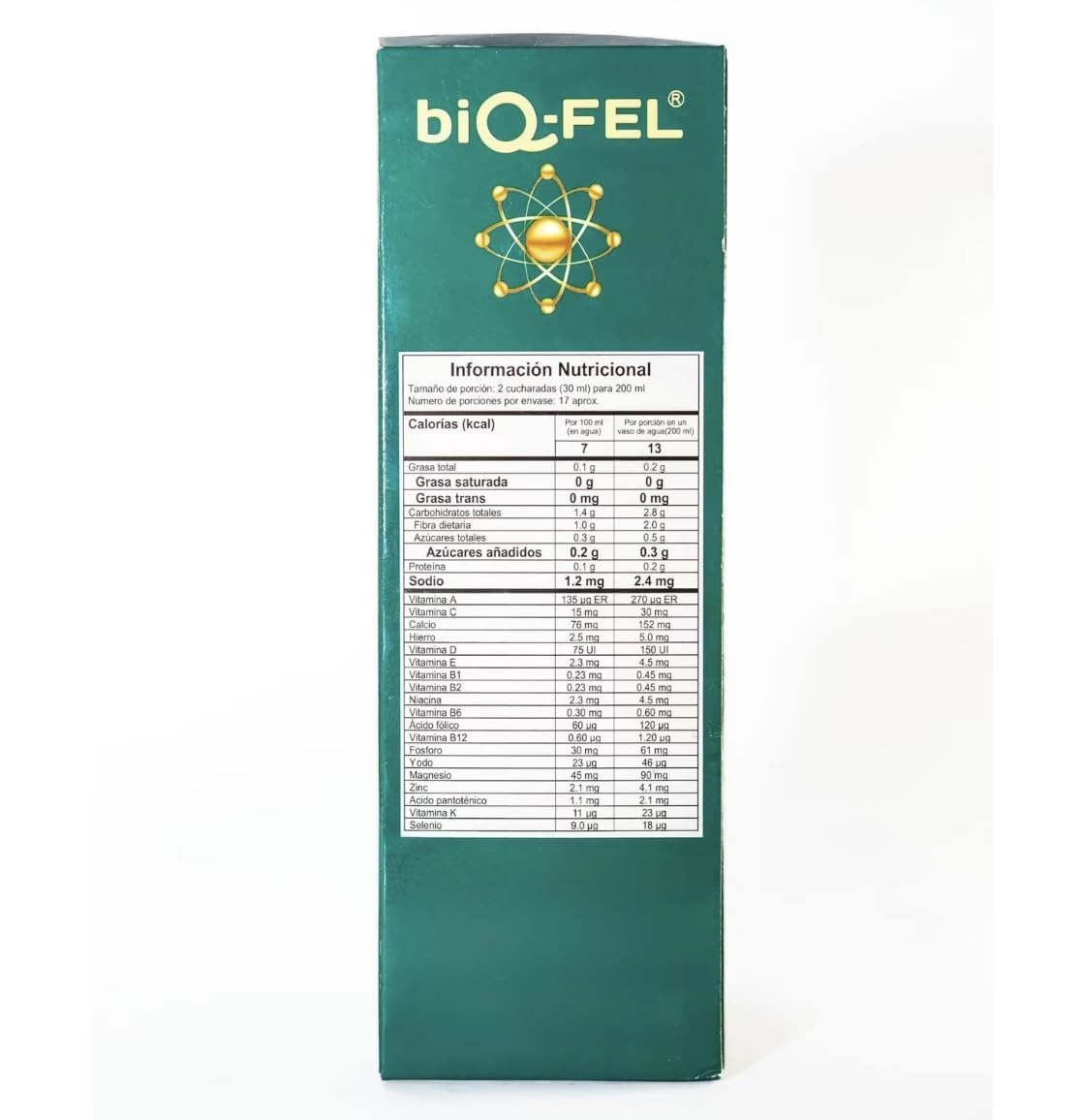 biQ-FEL botanical ingredients illustration shows plant extracts supporting focus.