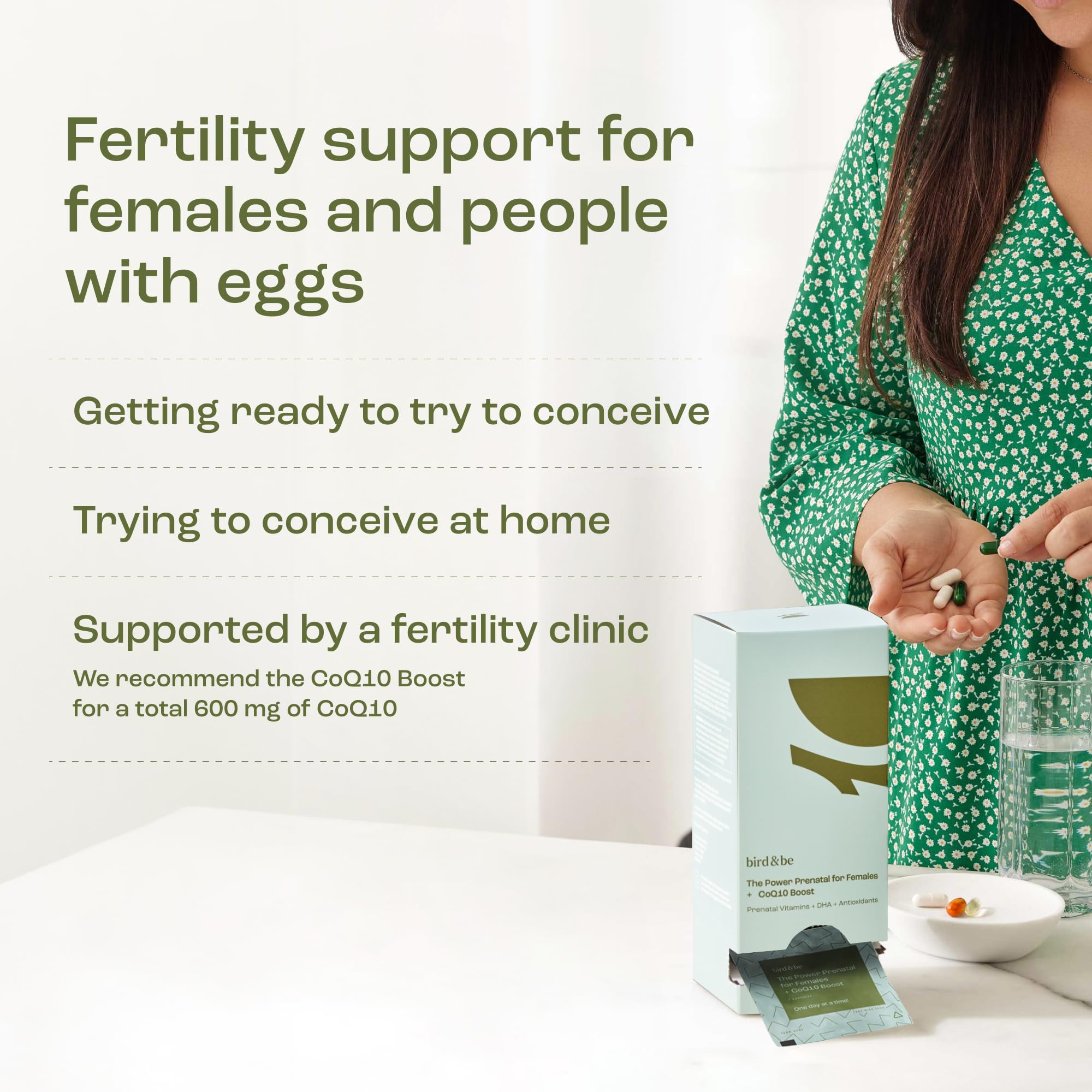 bird&be Power Prenatal single daily pack highlighting convenience.