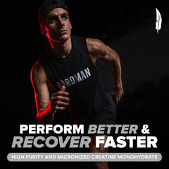Birdman creatine powder in a shaker during training for easy mixing.