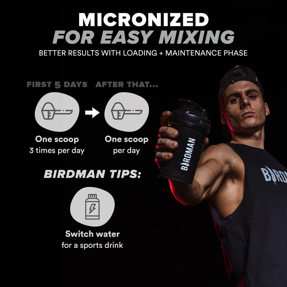 Birdman plant-based packaging emphasizes sustainable nutrition and easy integration.