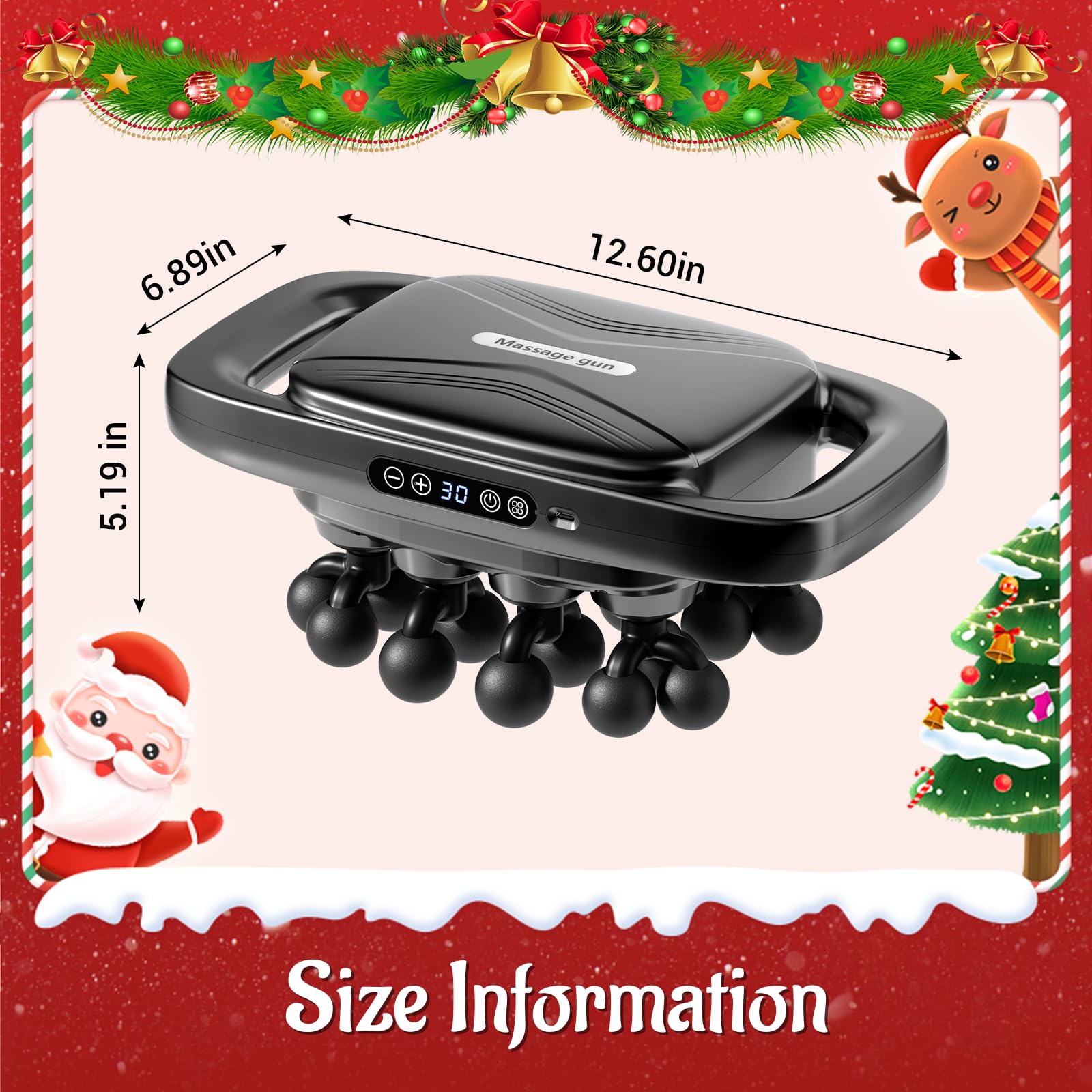 Birpuo massager with Type-C charging for quick power-ups