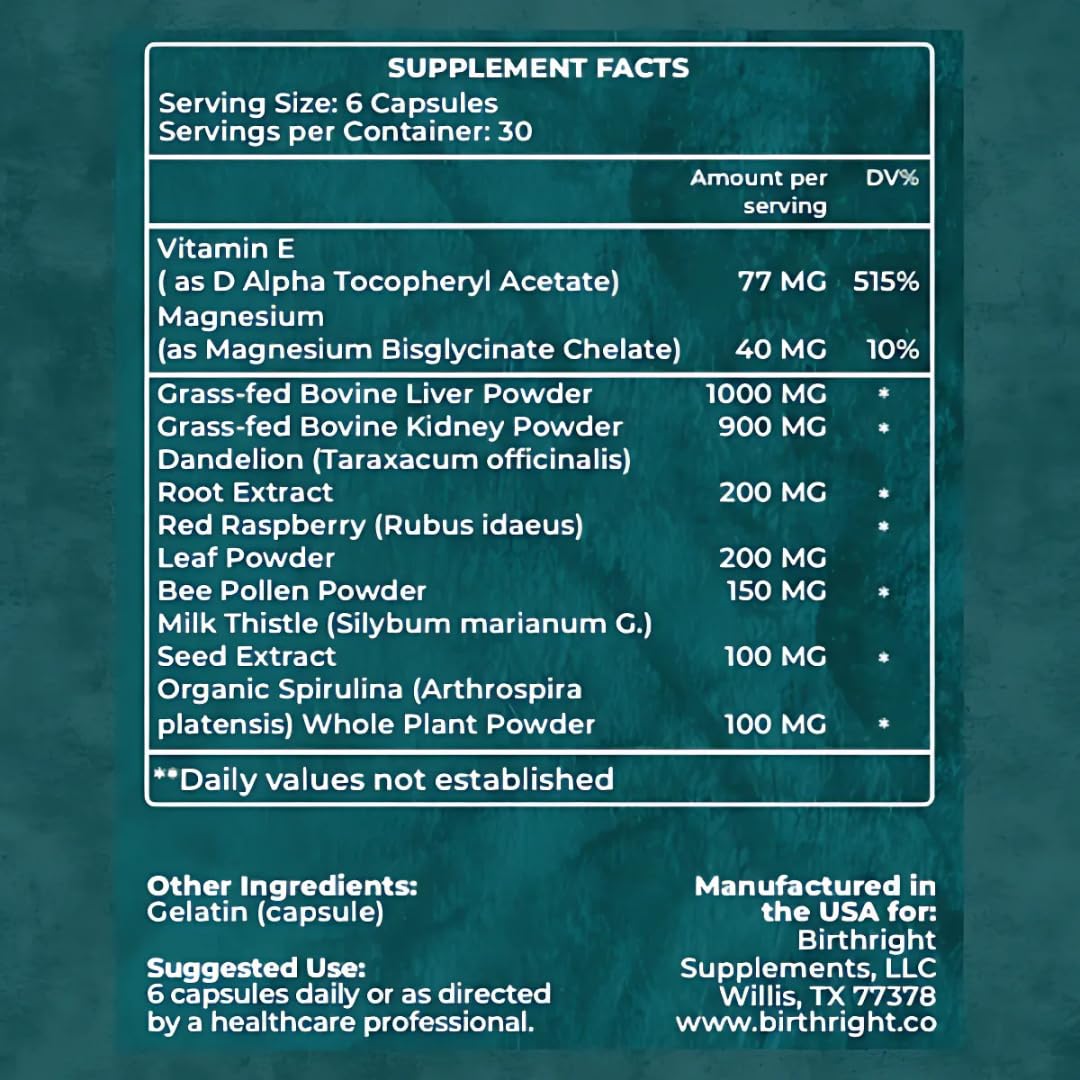 Birthright Revive capsules dosage image suggesting energy support during busy days.
