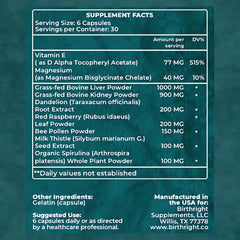 Birthright Revive capsules dosage image suggesting energy support during busy days.