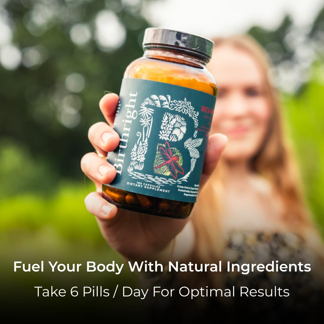 Birthright Revive packaging lifestyle shot illustrating a holistic approach to women's health.