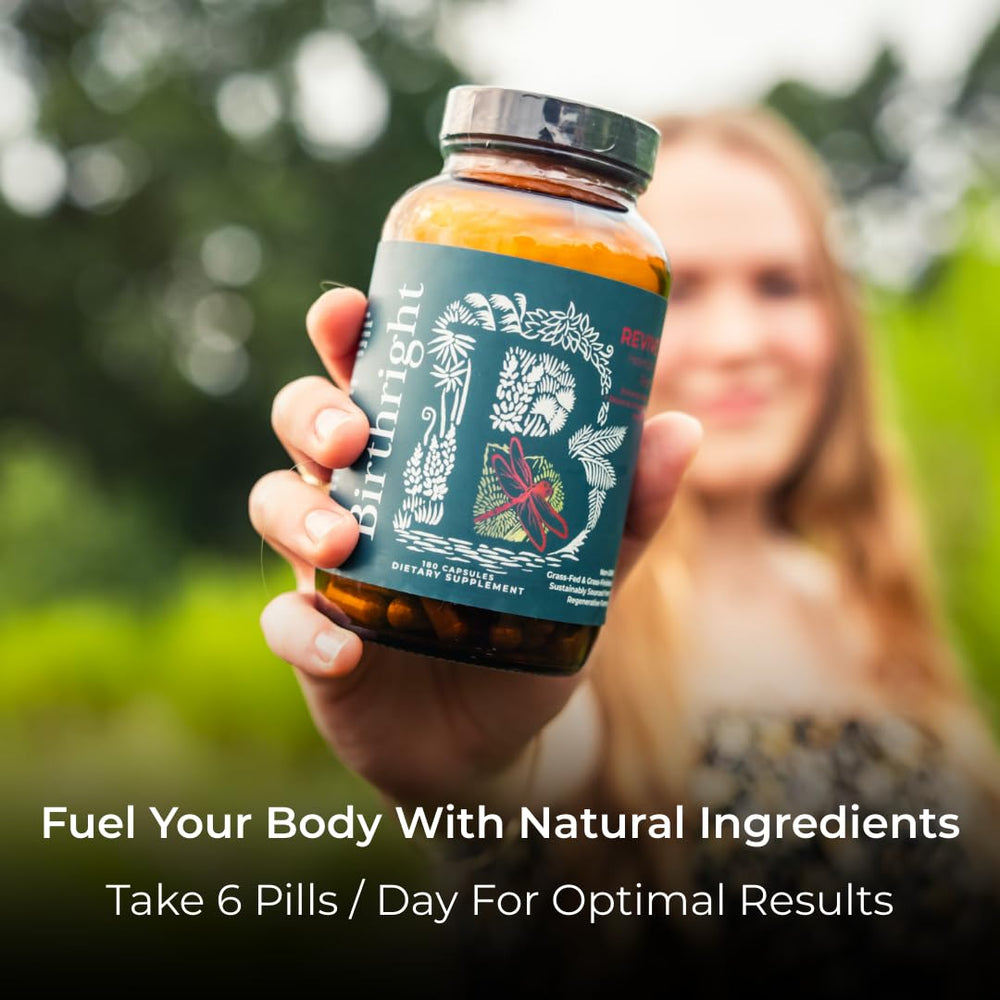 Birthright Revive packaging lifestyle shot illustrating a holistic approach to women's health.