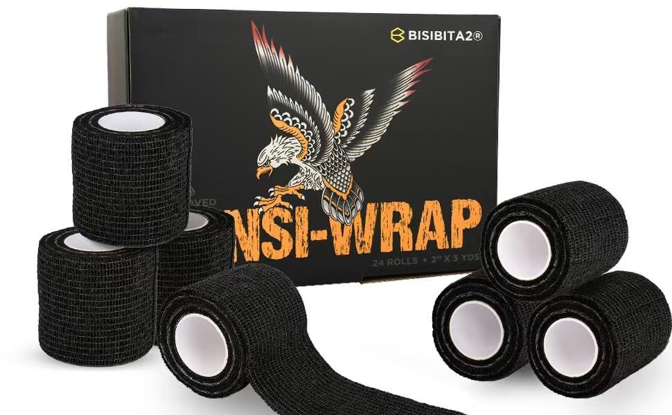 BISIBITA2 Sensi Wrap self-adhesive coverage applied to grips for easy attachment.