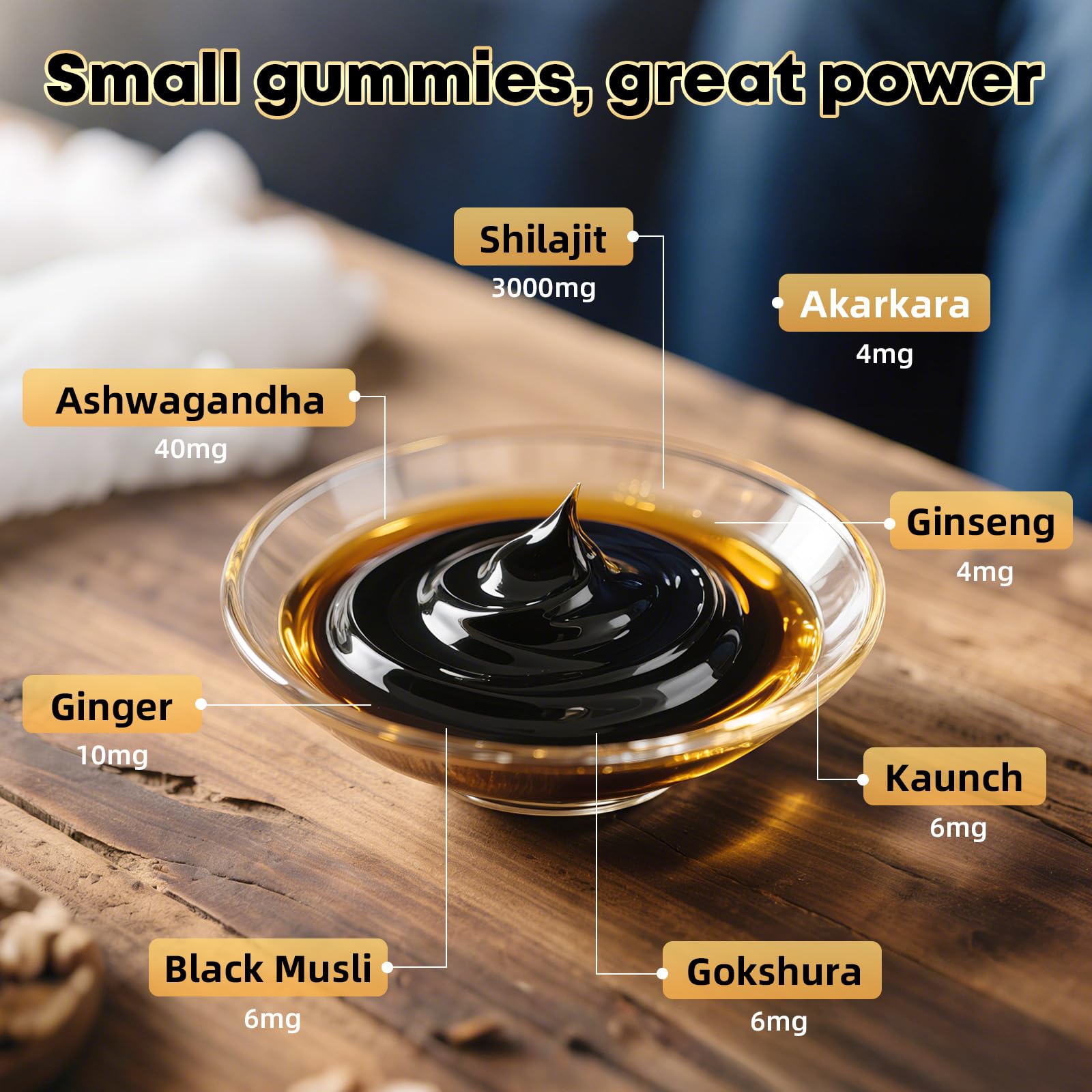 Travel-friendly BIYODE Shilajit Gummies pack for on-the-go energy