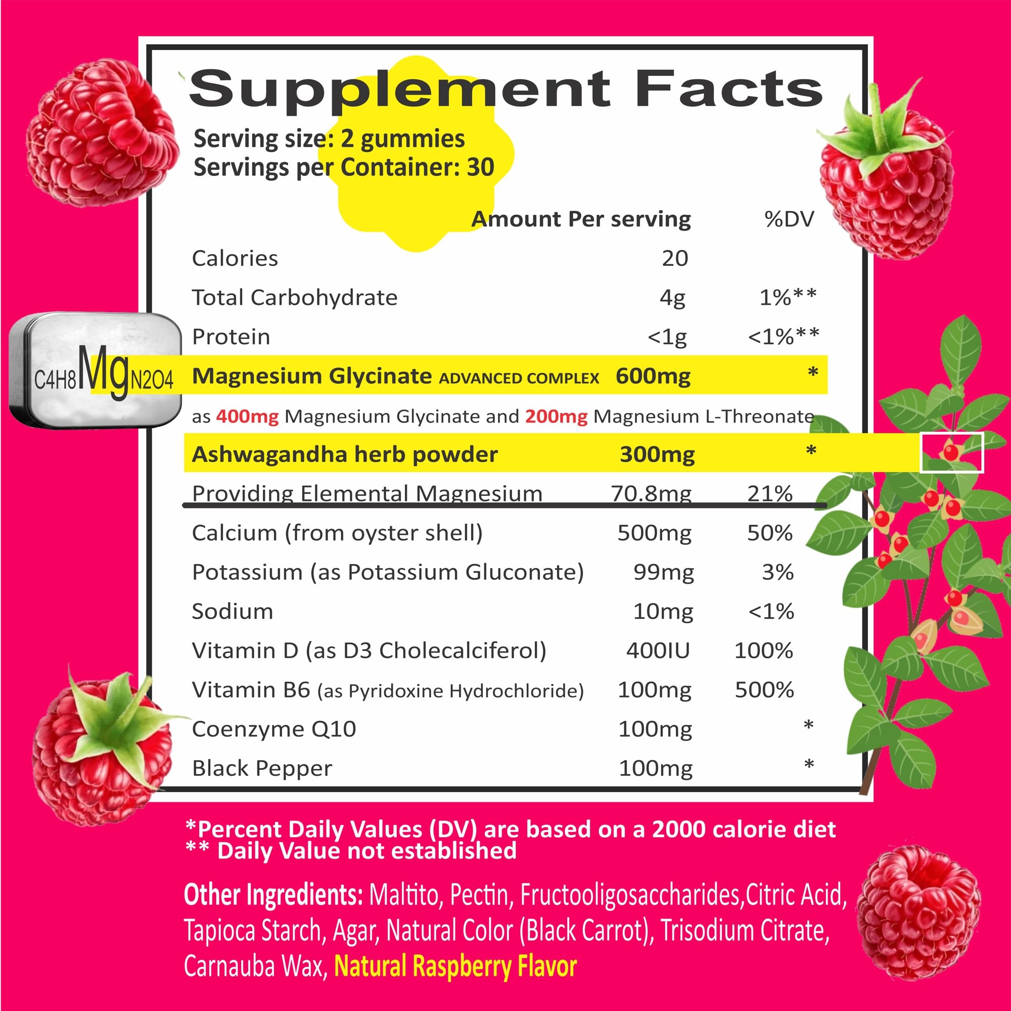 BIZYAC vegan, pectin-based gummies for daily magnesium support.