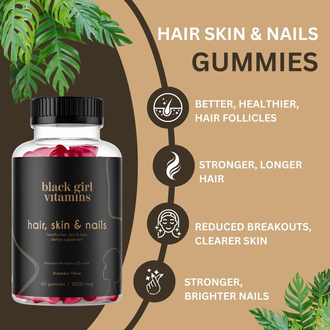 Black Girl Vitamins Bundle packaging shows a convenient 30-day routine