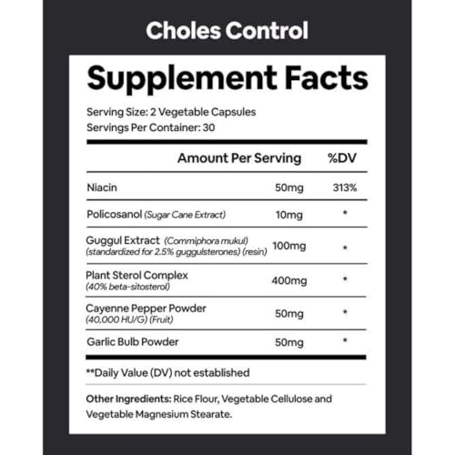 Choless bottle label highlights CoQ10 and plant-based ingredients for heart health