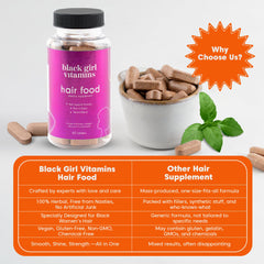 Black Girl Vitamins Collagen tablets highlighting vegan-friendly hair resilience benefits