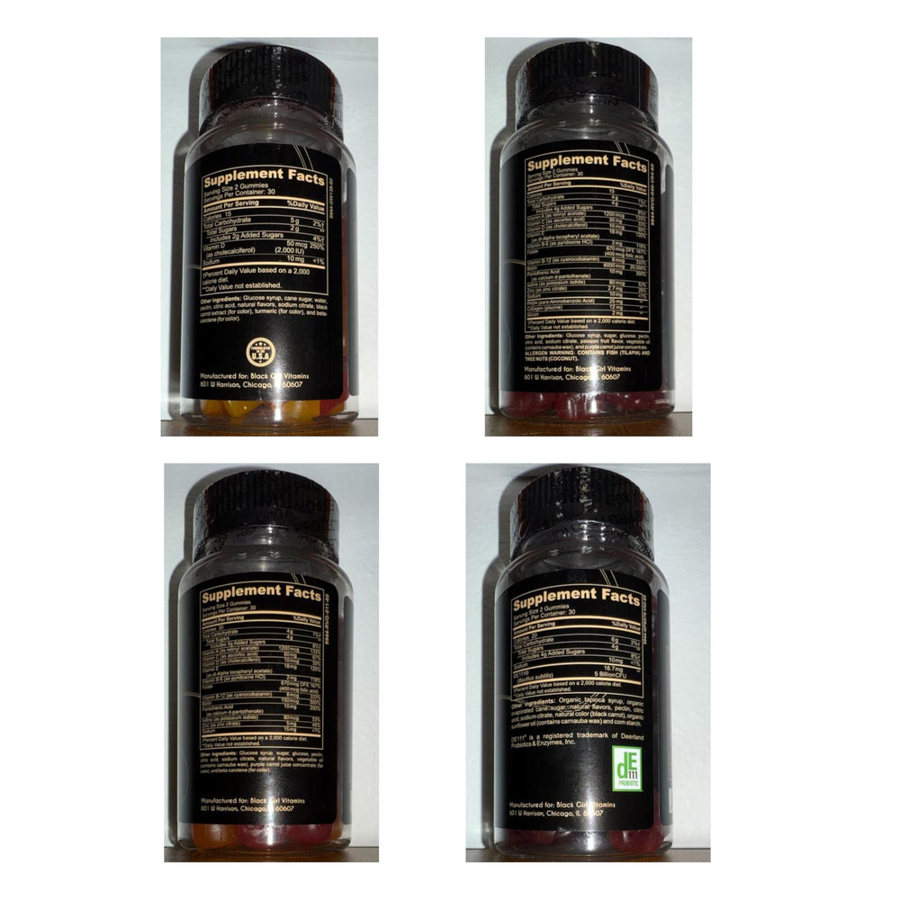 Black Girl Vitamins daily-use setup encourages a simple wellness routine