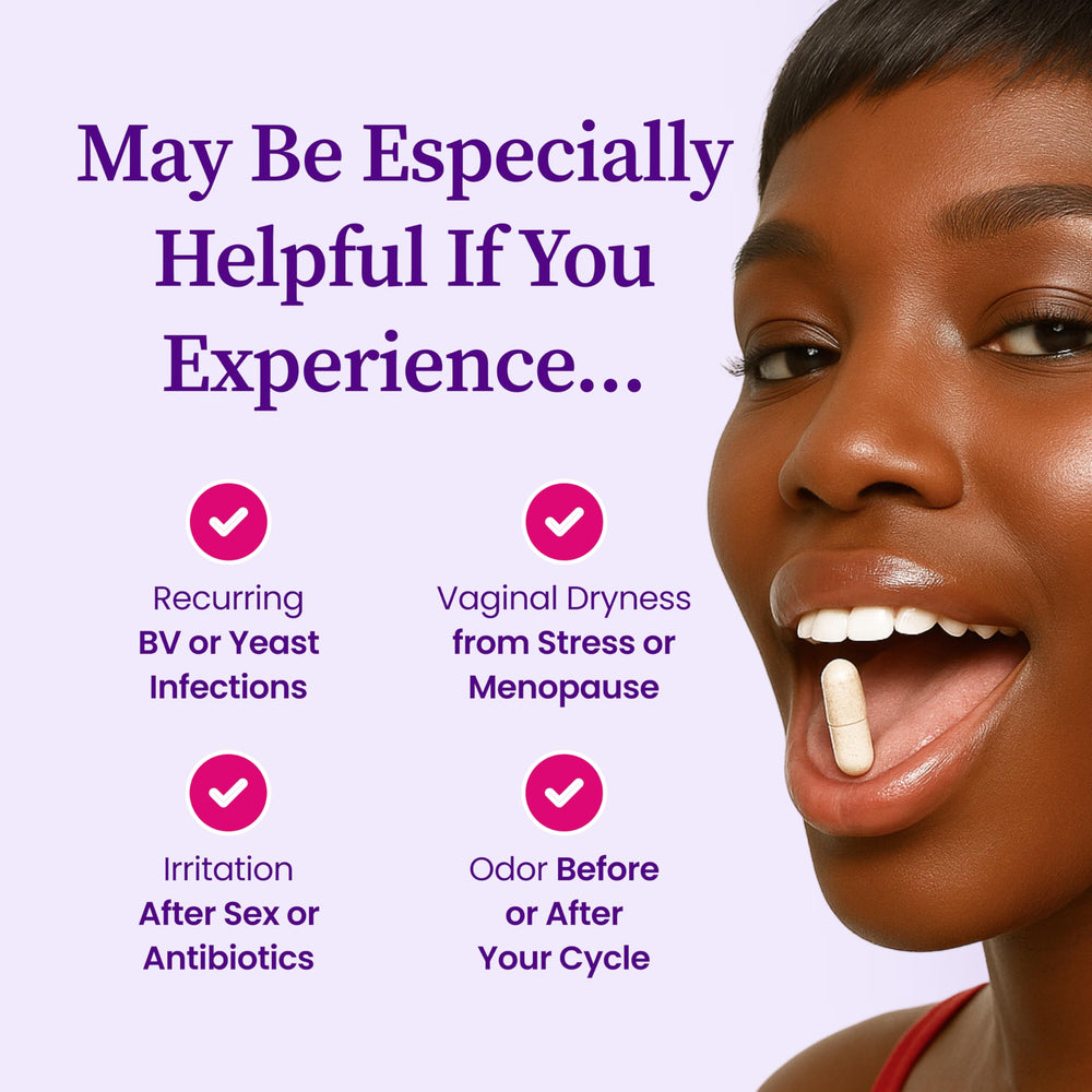 Her Balance cranberry-D-mannose blend supports urinary comfort.