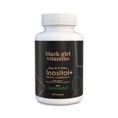 Black Girl Vitamins Inositol bottle with vegan capsules for daily balance